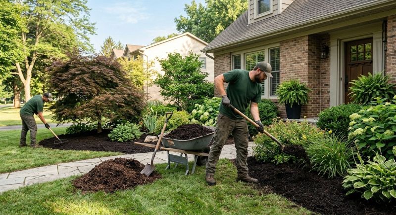 Black Mulch Installation in Ventura County, CA