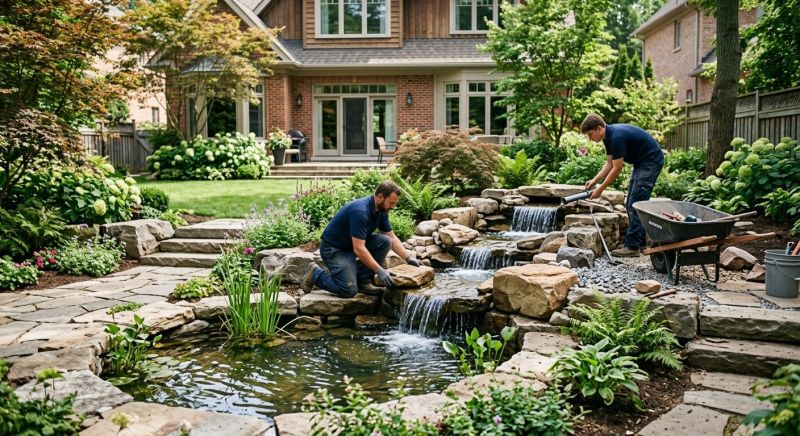 Garden Waterfall Installation in Honolulu, HI